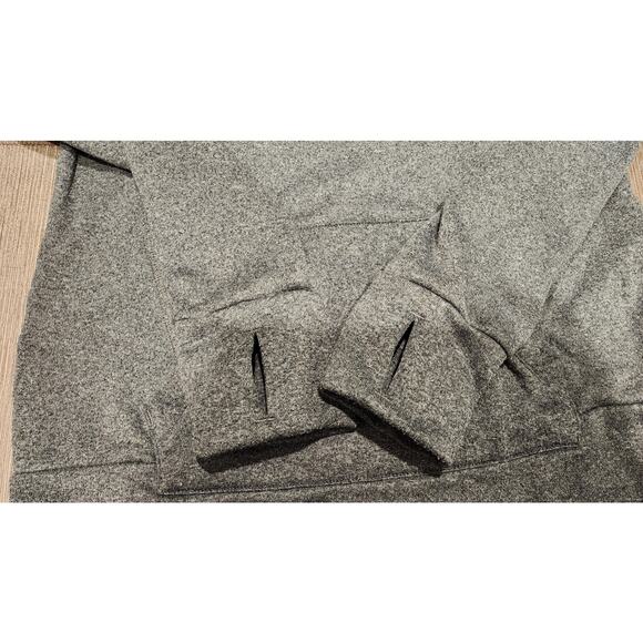 Adidas heathered gray fleece lined hoodie size M - Picture 5 of 9